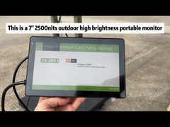 カメラ 外部高明るさ7インチポータブル1080Pアルミニウム合金ホースモニター