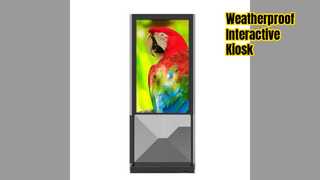安全な屋外キオスク ステーション 55 インチ タッチスクリーン