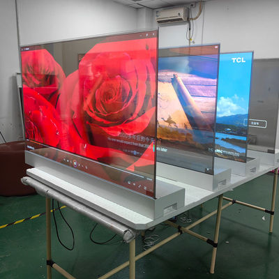 購入 55インチコントラスト 64x32 ホワイトブルー OLED画面 スマートテレビモニター online manufacture