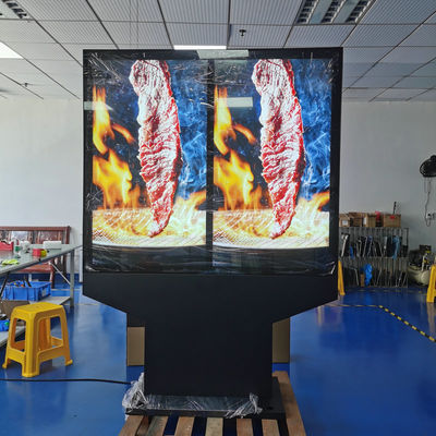 購入 55-Inch Outdoor Waterproof Dual-Screen Menu Board With Sunscreen Thermal Treatment Middle East Available オンライン製造