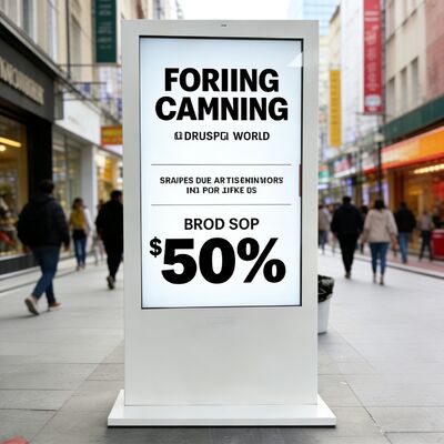 購入 75インチ 3000ニト輝度 IP65防水 アウトドアデジタルサイネージ 4K解像度 Android OS搭載 オンライン製造