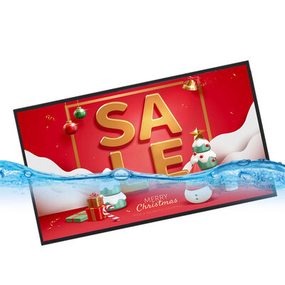 55 インチ IP67 防水 4000 cd/m2 明るさ デジタルサイネージ用の屋外LCD広告機