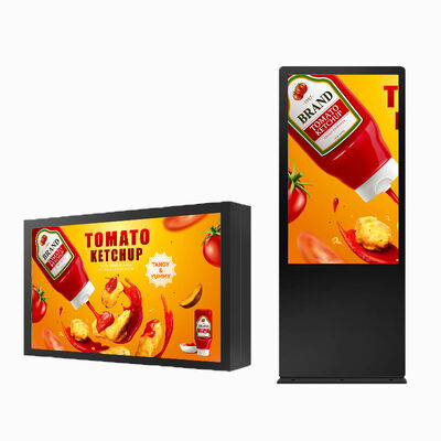 100 Inch 4K Outdoor Digital Signage with 3000Nits Brightness and IP65 Waterproof LCD TV
